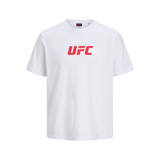 Bright White - Front - UFC Mens Logo Cotton Regular T-Shirt