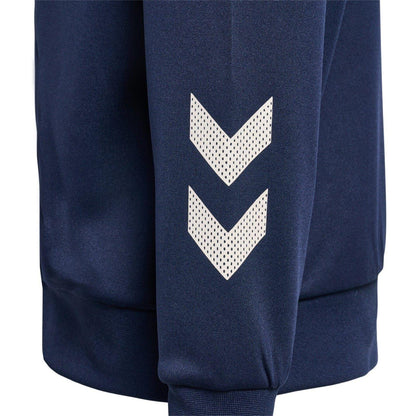 Black - Lifestyle - Hummel Childrens-Kids Marty Colour Block Mock Neck Track Jacket