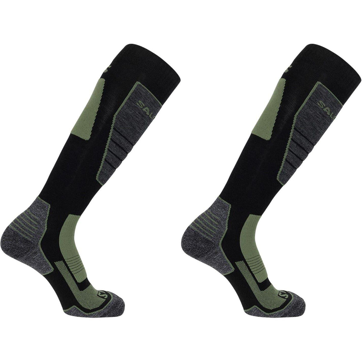 Green - Back - Salomon Mens Pro Ski Socks