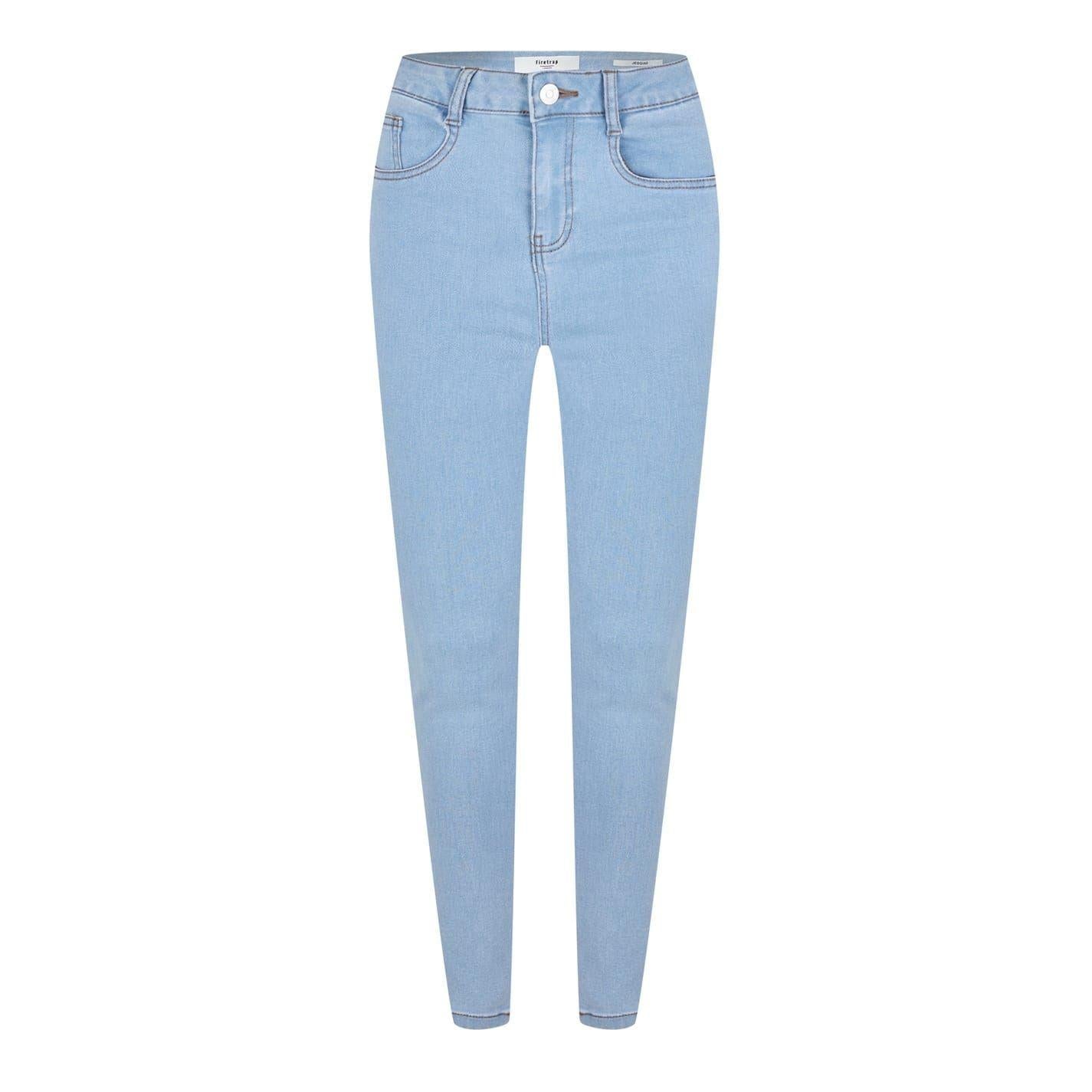 Light Blue - Front - Firetrap Womens-Ladies Skinny Jeggings
