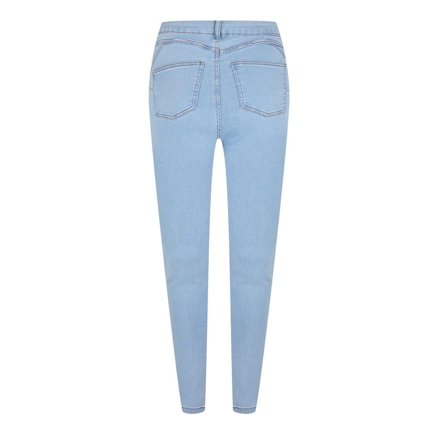 Light Blue - Back - Firetrap Womens-Ladies Skinny Jeggings