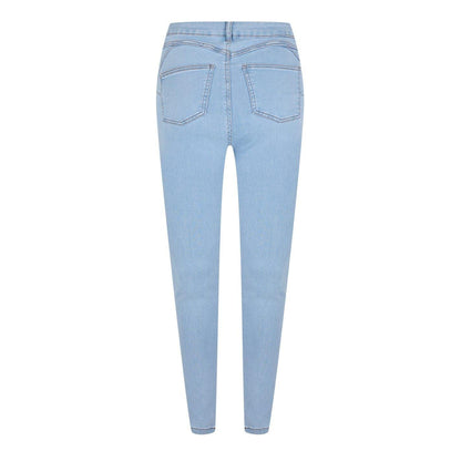 Light Blue - Back - Firetrap Womens-Ladies Skinny Jeggings