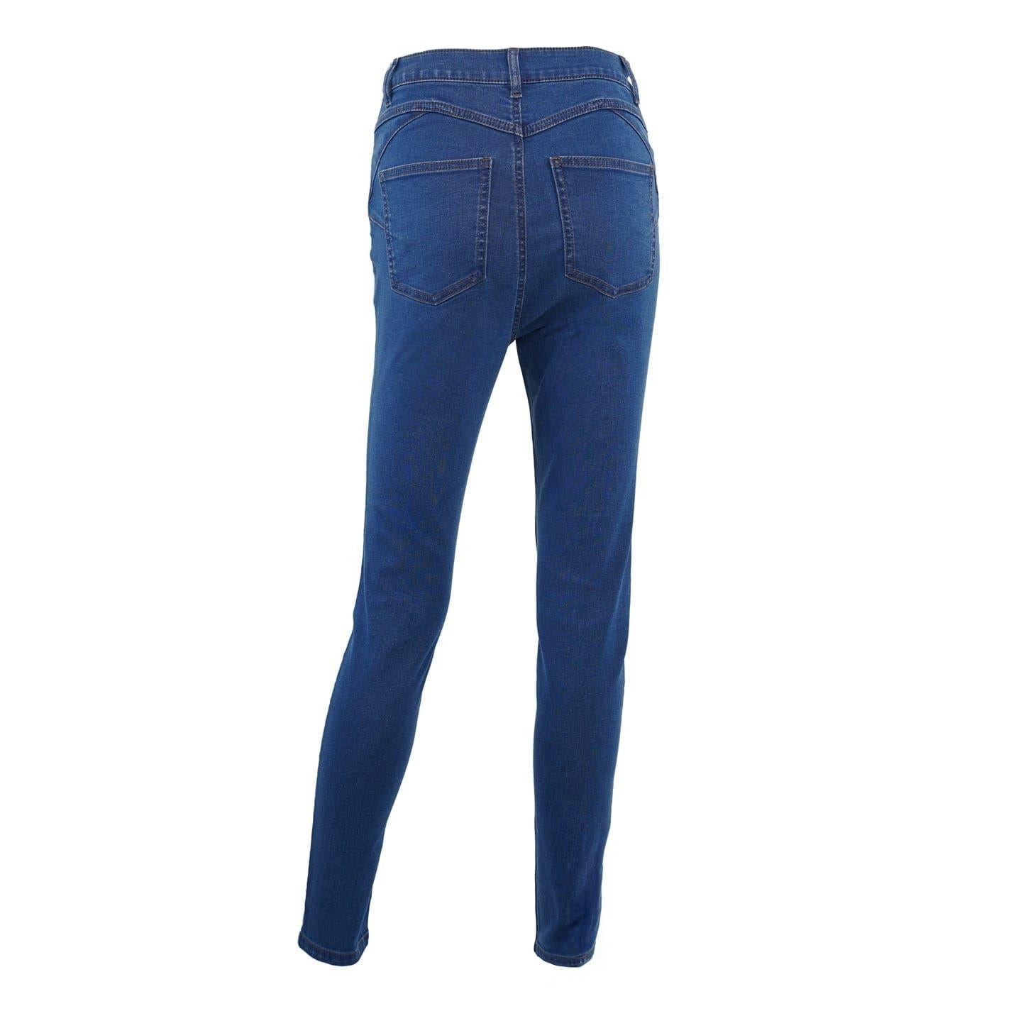 Mid Blue - Back - Firetrap Womens-Ladies Skinny Jeggings
