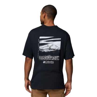 Black - Back - Columbia Mens CSC Mountain Heavyweight T-Shirt
