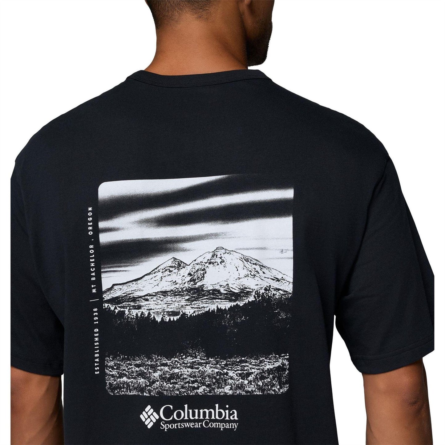 Black - Side - Columbia Mens CSC Mountain Heavyweight T-Shirt