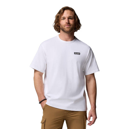 White - Front - Columbia Mens CSC Mountain Heavyweight T-Shirt