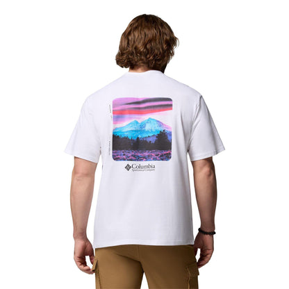 White - Back - Columbia Mens CSC Mountain Heavyweight T-Shirt