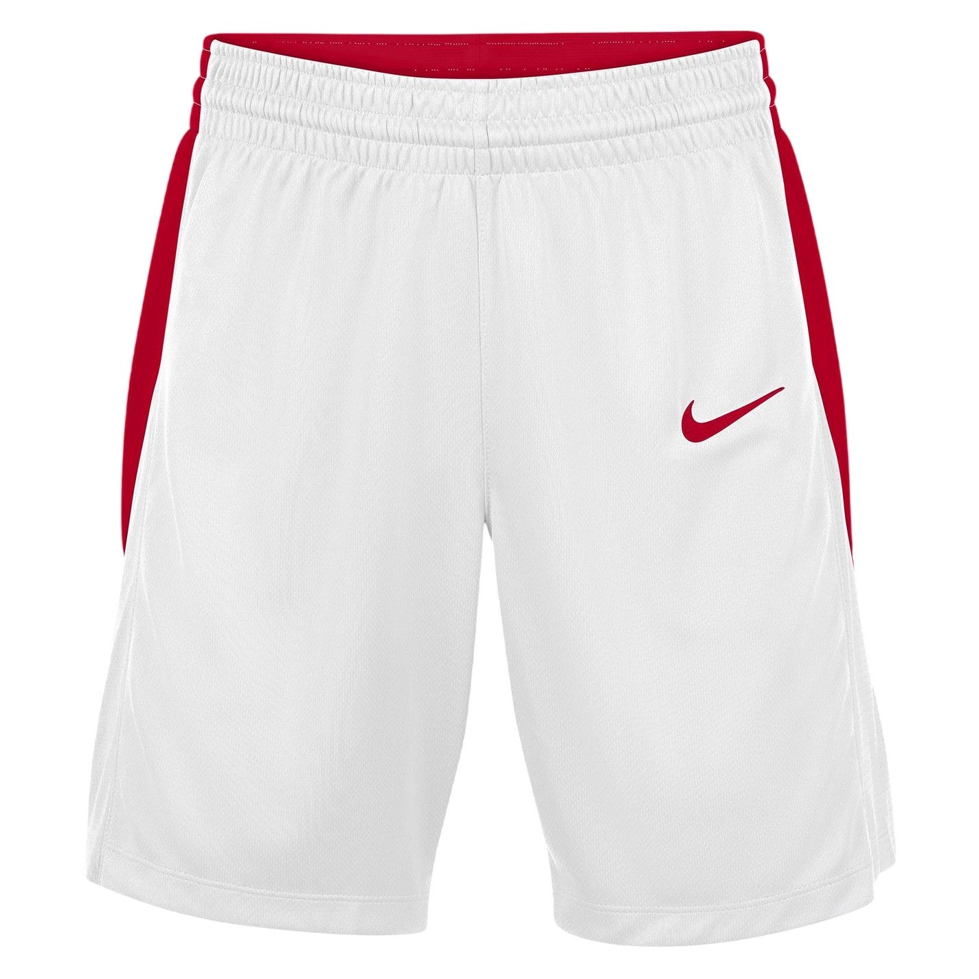 White-Red - Front - Nike Womens-Ladies Team Basketball Shorts