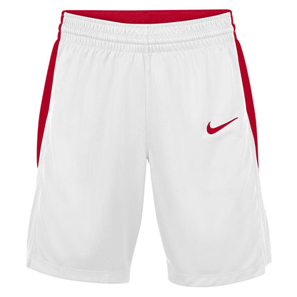 White-Red - Front - Nike Womens-Ladies Team Basketball Shorts