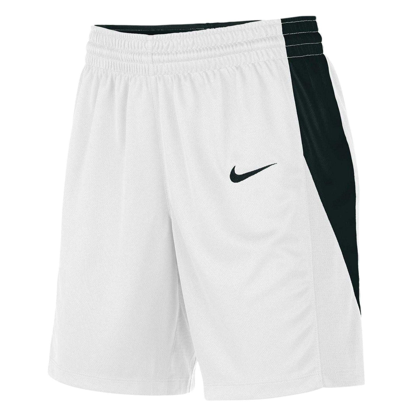 White-Black - Side - Nike Womens-Ladies Team Basketball Shorts