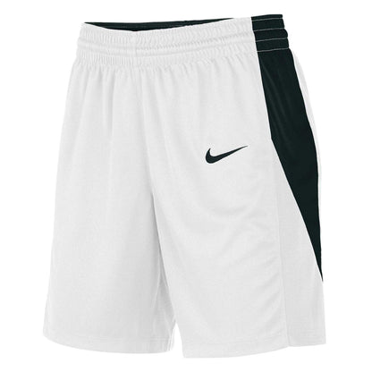 White-Black - Side - Nike Womens-Ladies Team Basketball Shorts