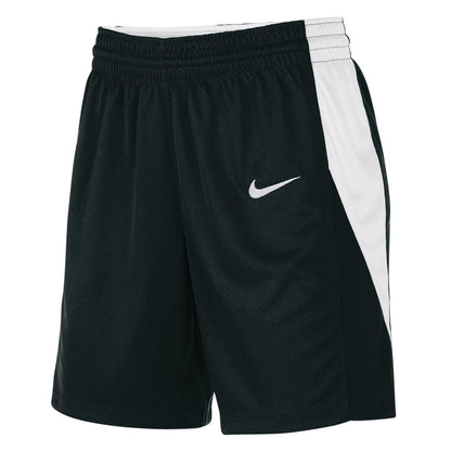 Black-White - Front - Nike Womens-Ladies Team Basketball Shorts