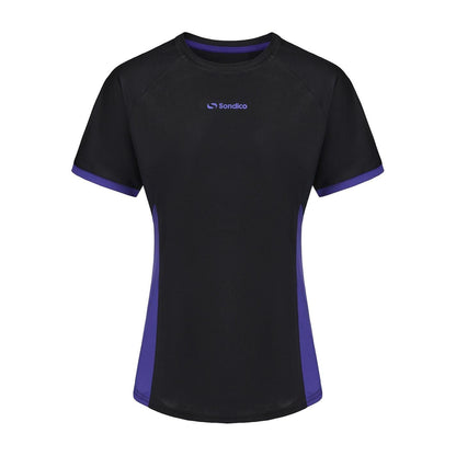 Black - Front - Sondico Womens-Ladies Logo T-Shirt