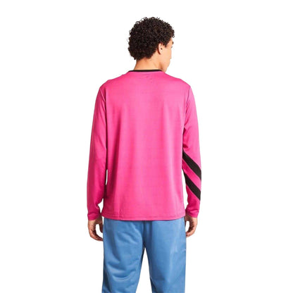 Pink-Black - Back - Native Youth Mens Geller Genie Long-Sleeved T-Shirt