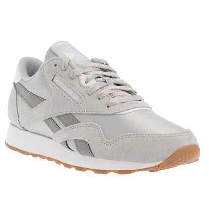 Grey - Front - Reebok Mens Classic Suede Trainers