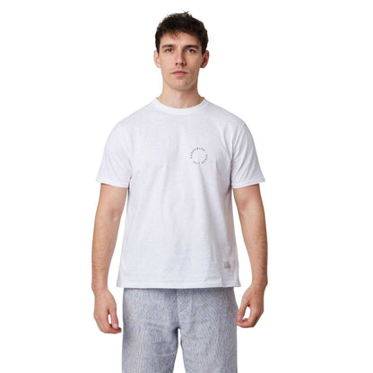 White - Lifestyle - Peregrine Mens Back Print Cotton T-Shirt