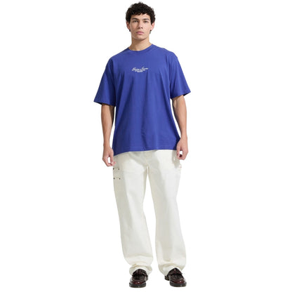 Regal Blue - Lifestyle - Guess Mens Script Regular T-Shirt