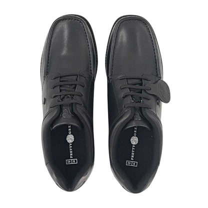 Black - Lifestyle - Pretty Green Mens Brogue Detailing Leather Shoes