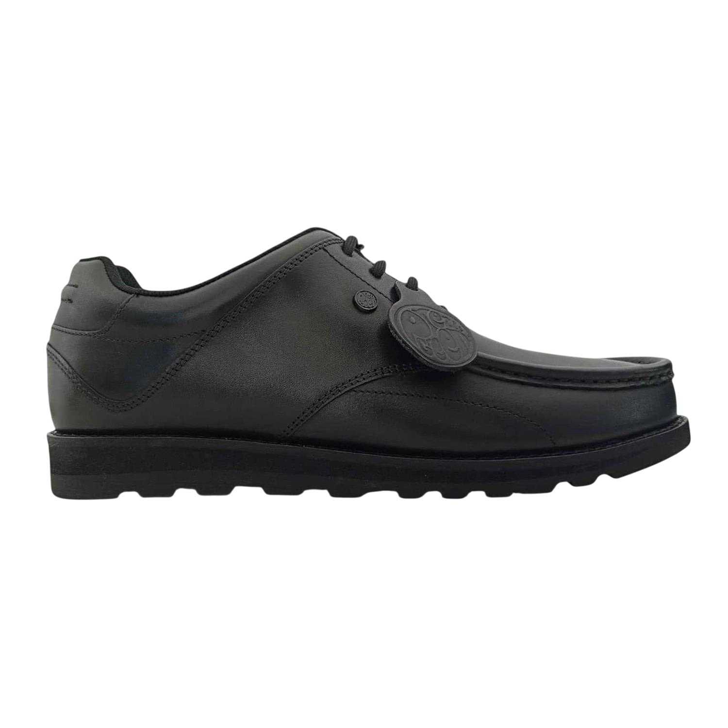 Black - Front - Pretty Green Mens Brogue Detailing Leather Shoes