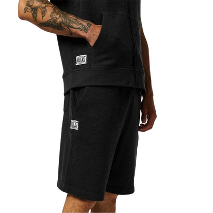 Charcoal Marl - Side - Everlast Mens Box Cotton Shorts