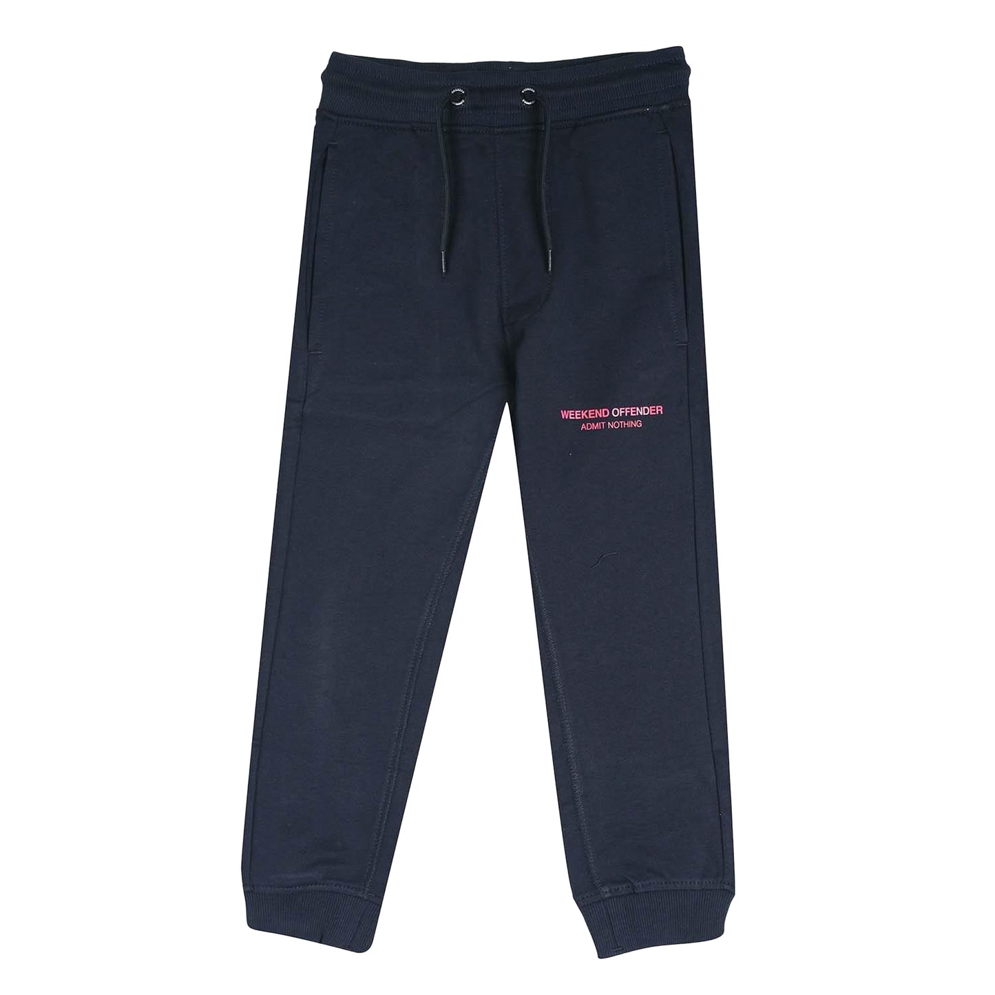 Navy - Front - Weekend Offender Boys Cascade Cascade Jogging Bottoms