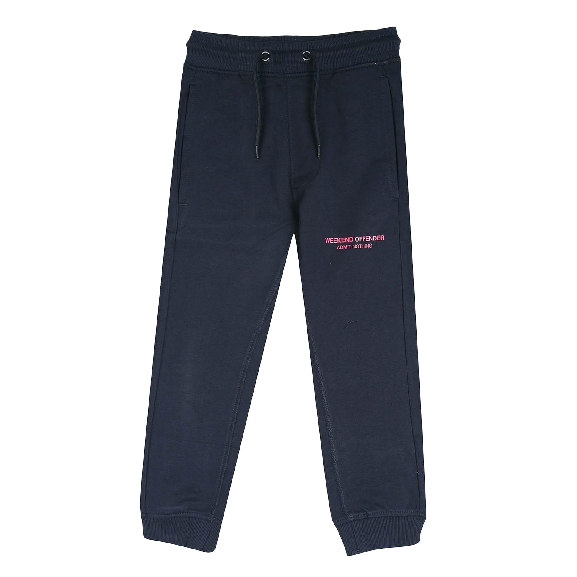 Navy - Front - Weekend Offender Boys Cascade Cascade Jogging Bottoms