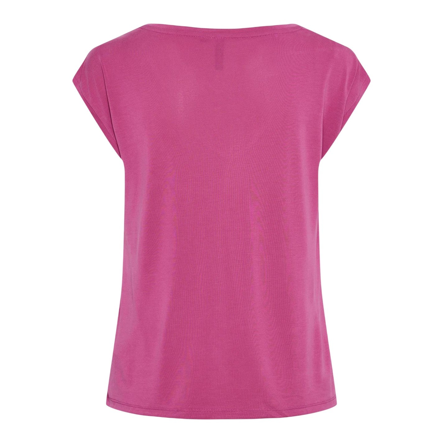 Festival Fuchsia - Back - Pieces Womens-Ladies Pckamala Knitted V Neck T-Shirt