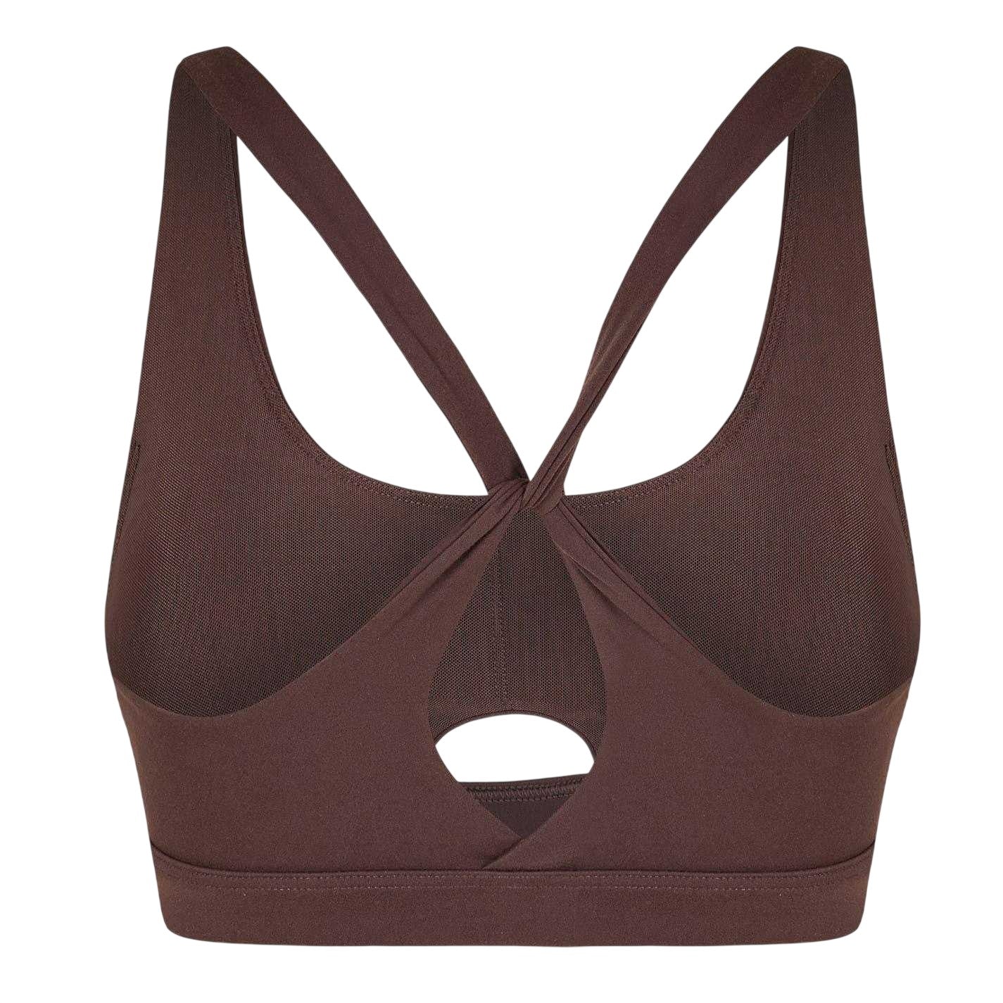 Espresso - Back - USA Womens-Ladies Pro Twisted Sports Bra