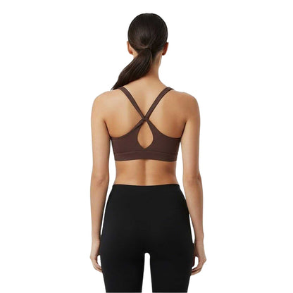 Espresso - Lifestyle - USA Womens-Ladies Pro Twisted Sports Bra
