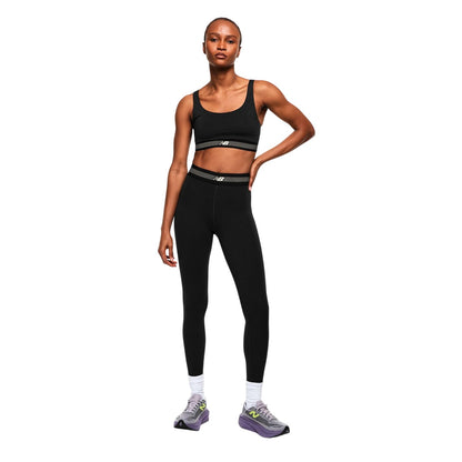 Black - Pack Shot - New Balance Womens-Ladies Logo Training Sports Bra