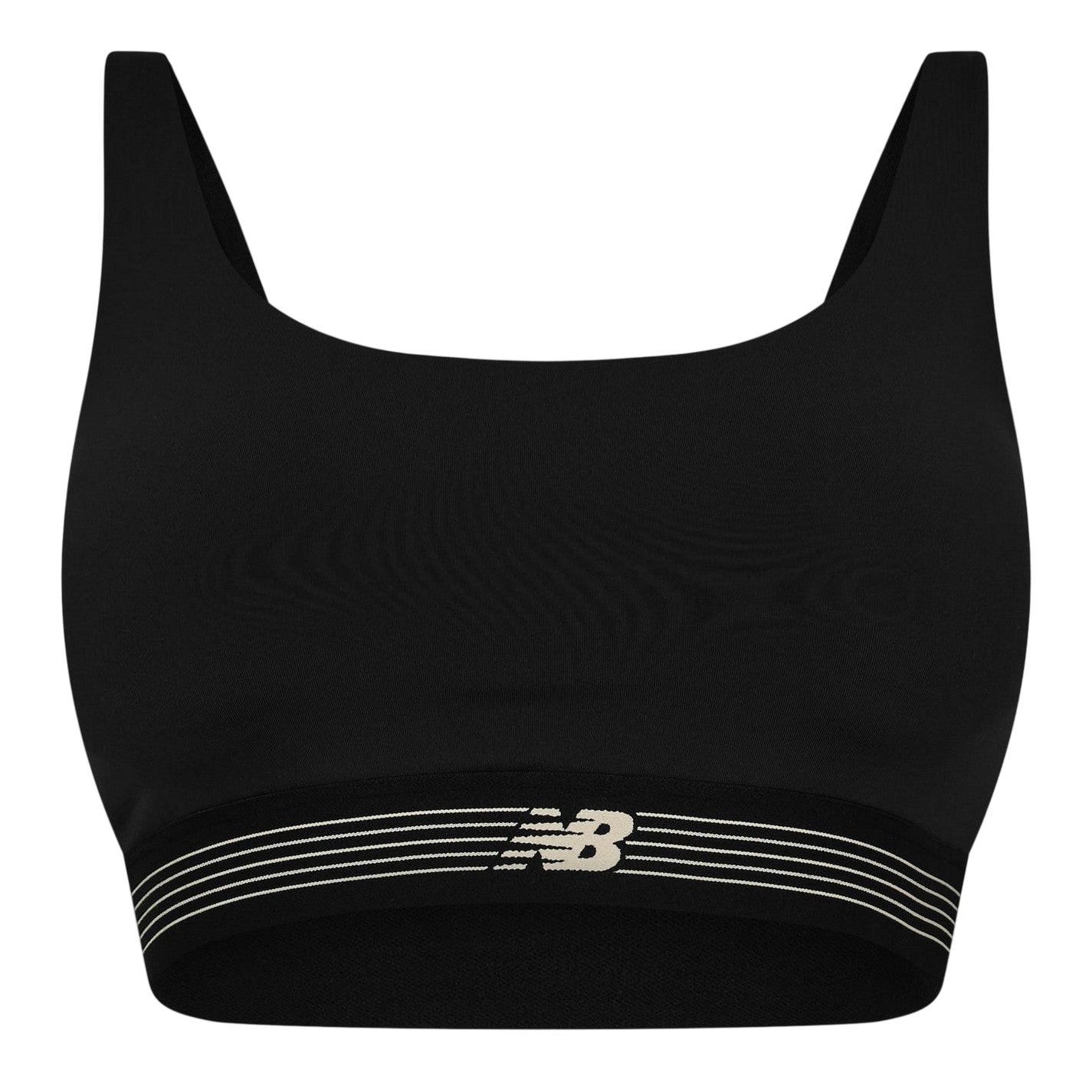 Black - Front - New Balance Womens-Ladies Logo Training Sports Bra