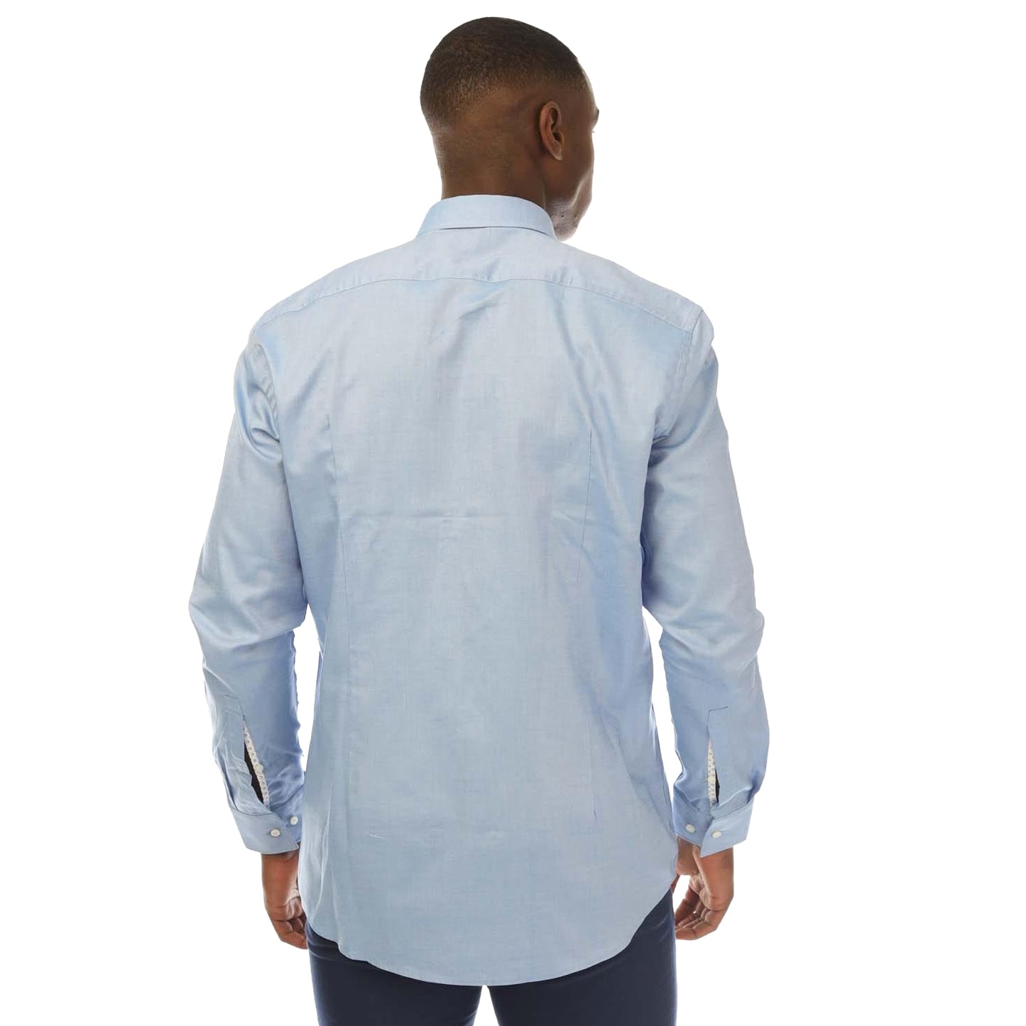 Light Blue - Back - Hugo Mens Koey Oxford Shirt