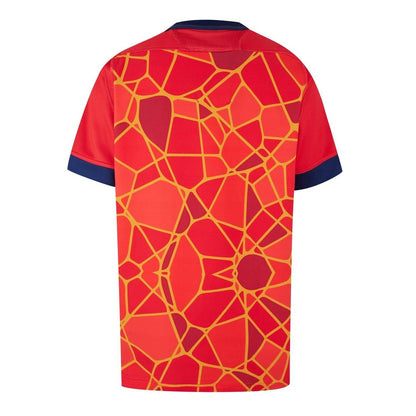 Red - Back - Macron Mens 2024 Scotland RU Training Jersey