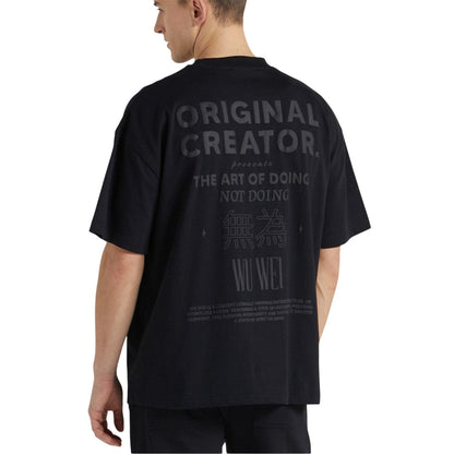 Jet Black - Back - Original Creator Mens Art Of Doing Not Doing T-Shirt