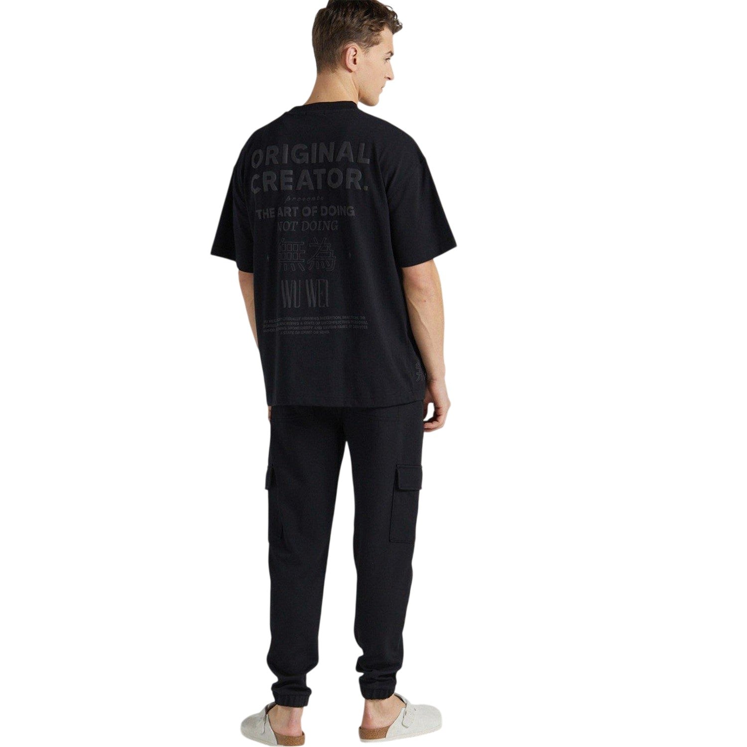 Jet Black - Lifestyle - Original Creator Mens Art Of Doing Not Doing T-Shirt