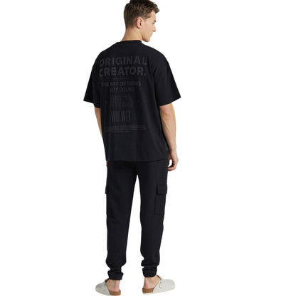 Jet Black - Lifestyle - Original Creator Mens Art Of Doing Not Doing T-Shirt