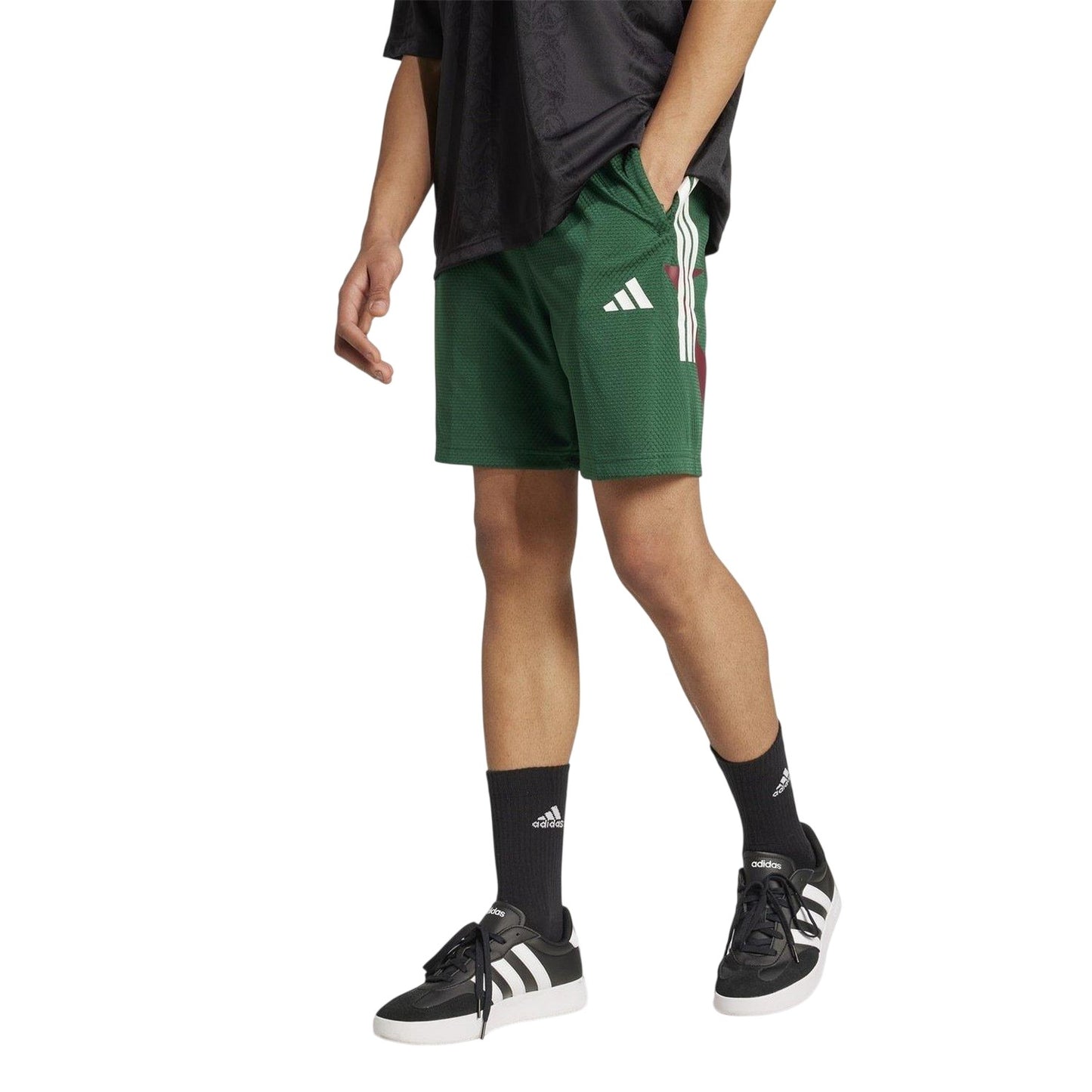 Green-Burgundy-White - Lifestyle - Adidas Mens House Of Tiro Nations Training Shorts
