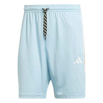 Light Blue-White - Front - Adidas Mens House Of Tiro Nations Training Shorts