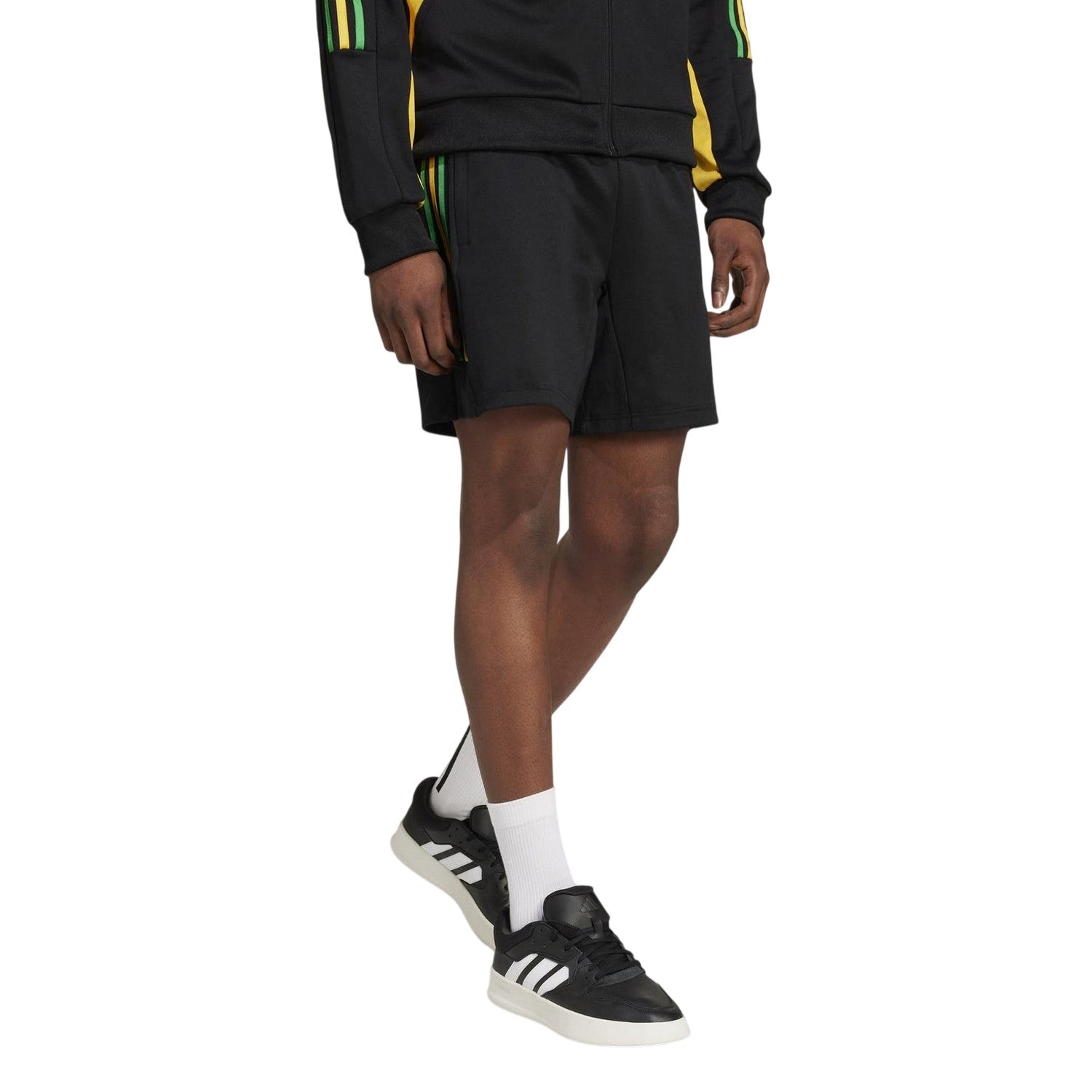 Black-Gold - Side - Adidas Mens House Of Tiro Nations Training Shorts