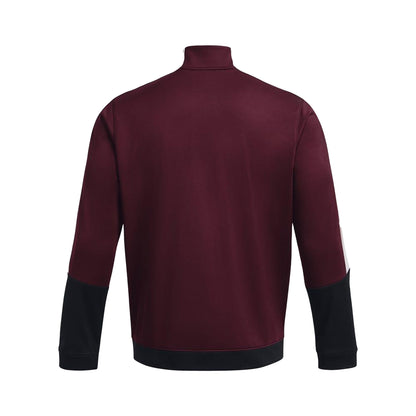 Black - Back - Under Armour Mens Tricot Fashion Track Jacket