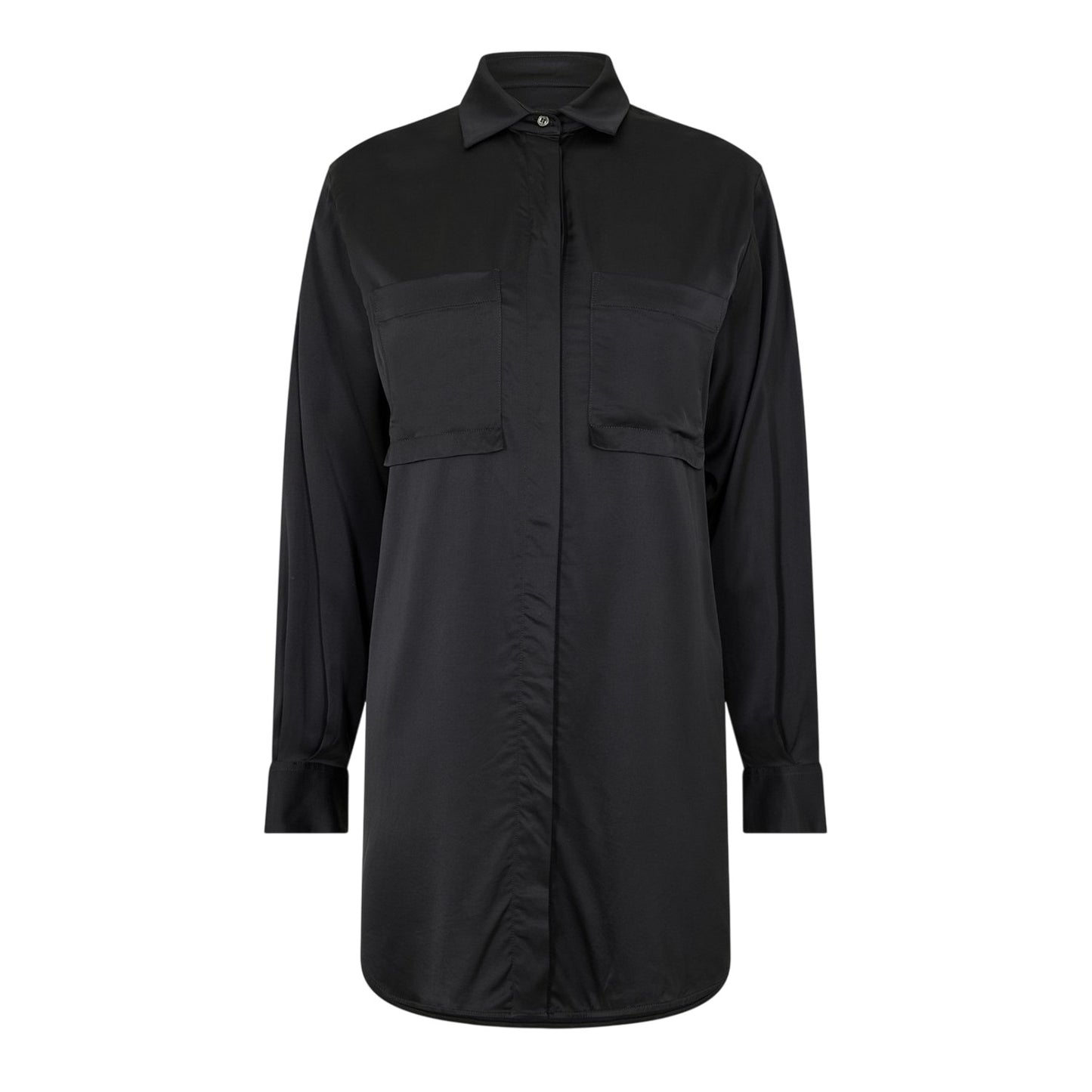 Black - Front - Diesel Womens-Ladies Regular Shirt Dress