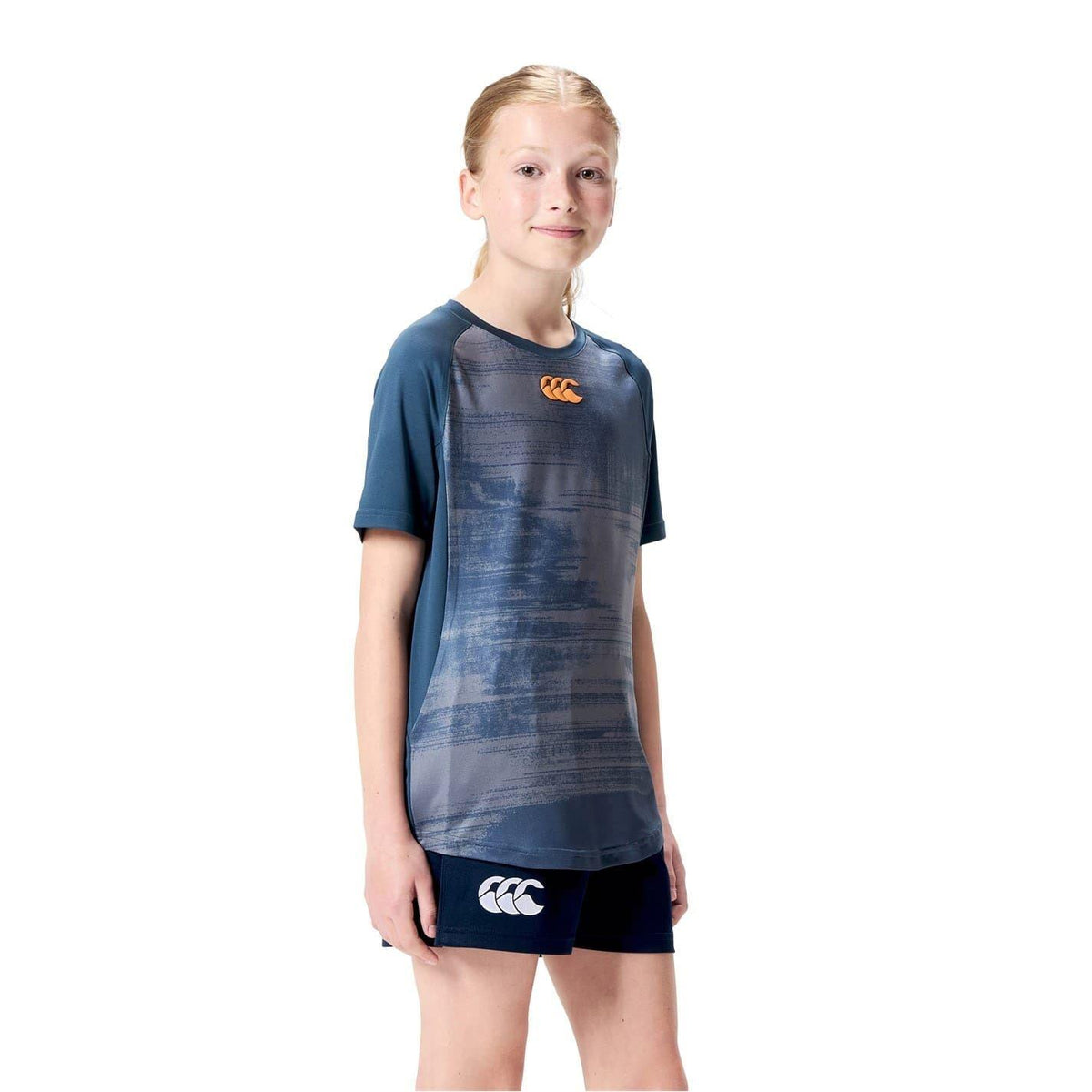 Navy - Lifestyle - Canterbury Childrens-Kids Vapodri Training T-Shirt