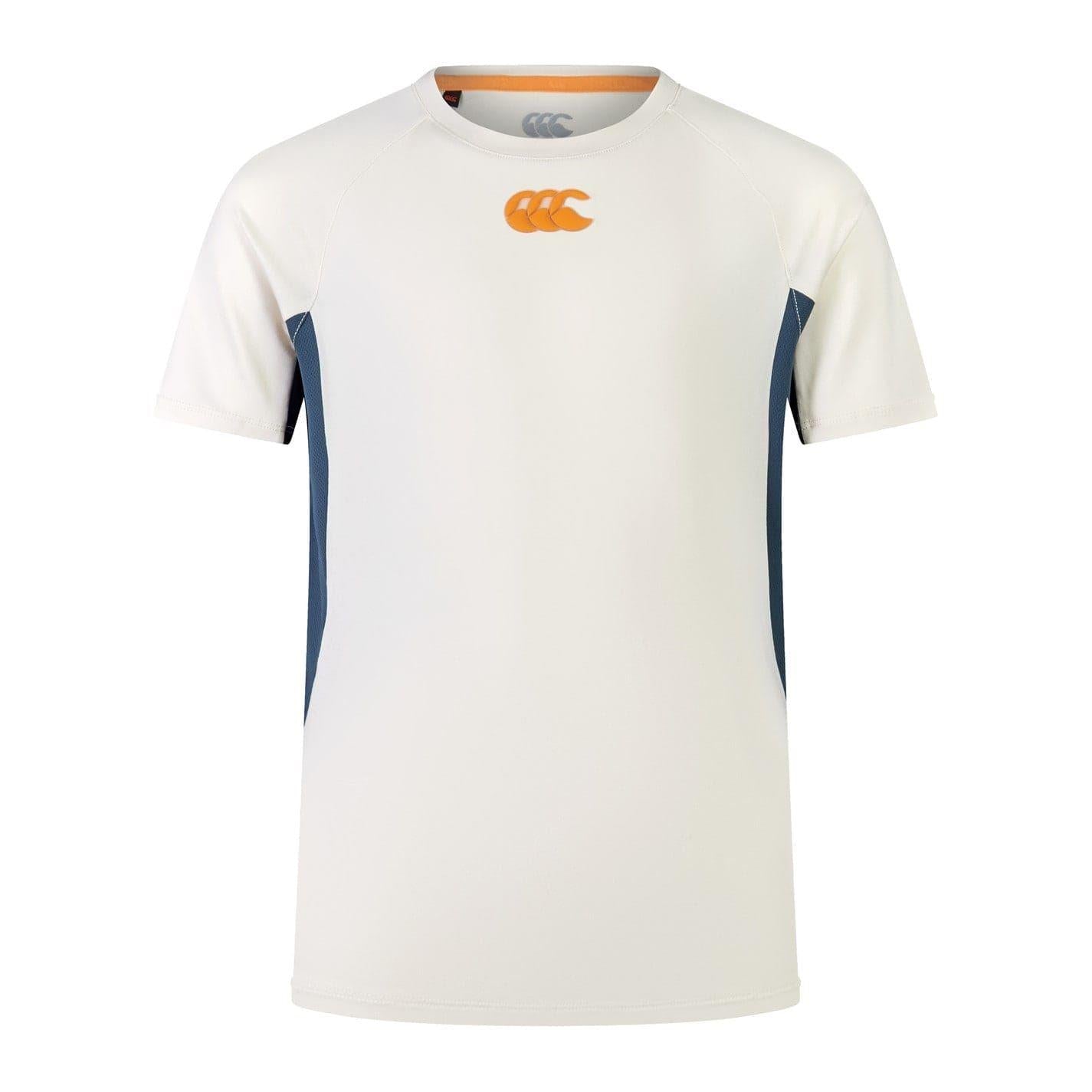 Grey-Navy - Front - Canterbury Childrens-Kids Vapodri Training T-Shirt