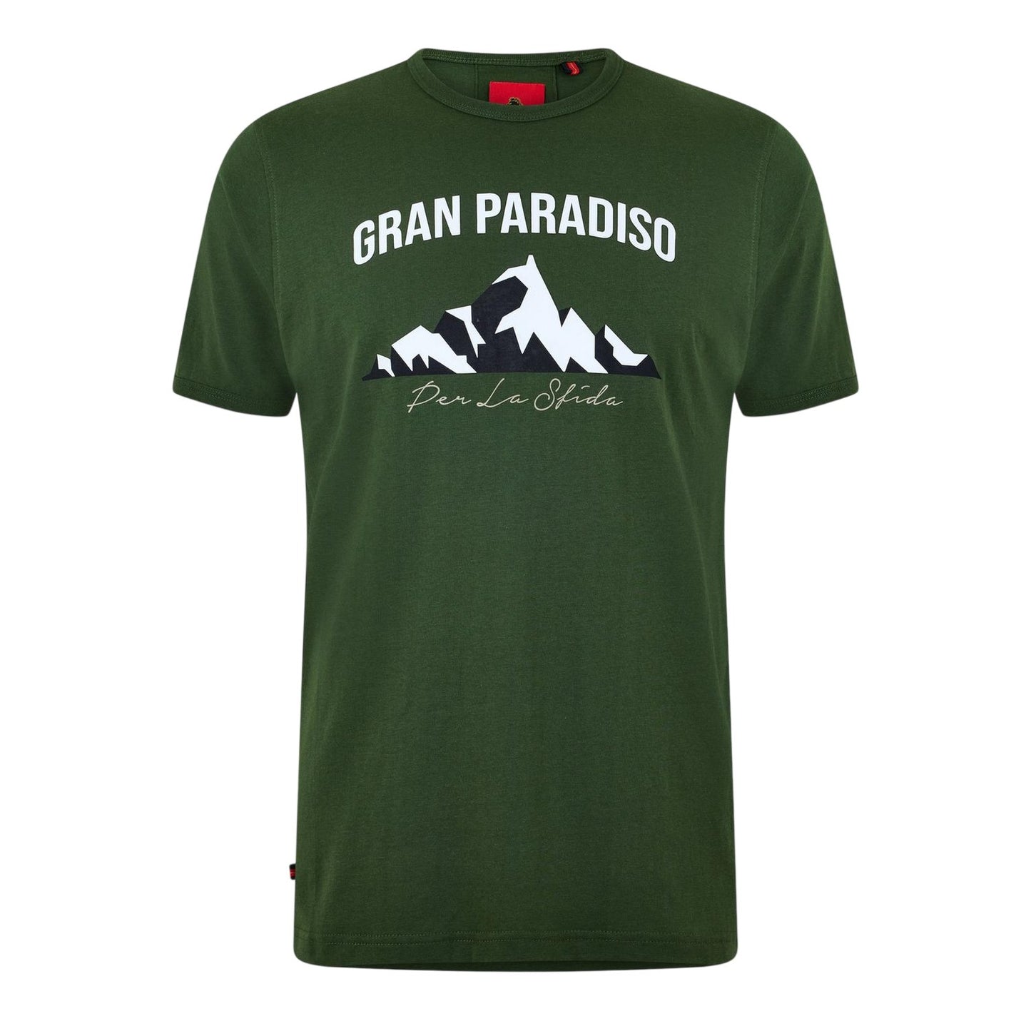 Green - Front - Luke Mens Arandano Lettering Regular T-Shirt
