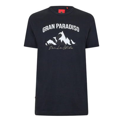 Black - Front - Luke Mens Arandano Lettering Regular T-Shirt