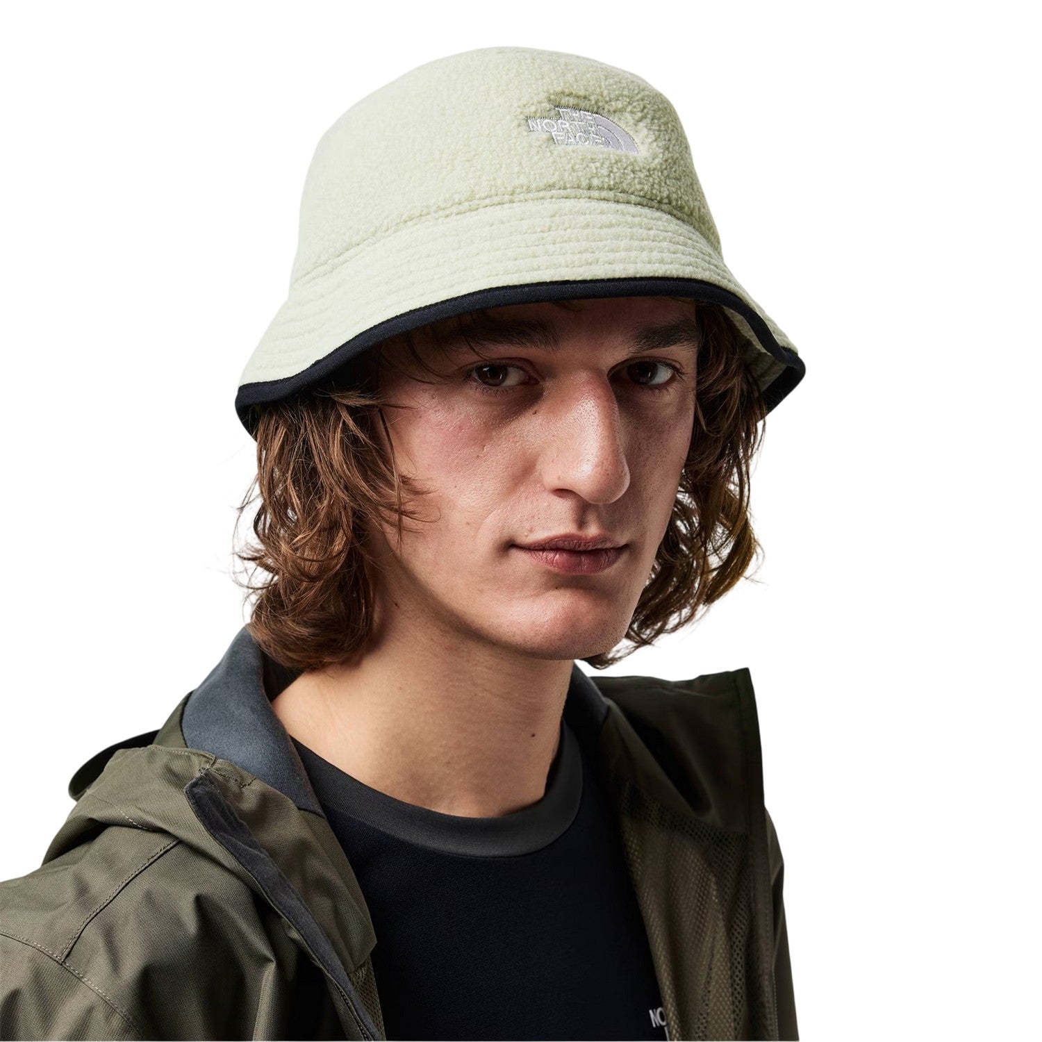Clay - Side - The North Face Fleeski Embroidered Logo Fleece Bucket Hat