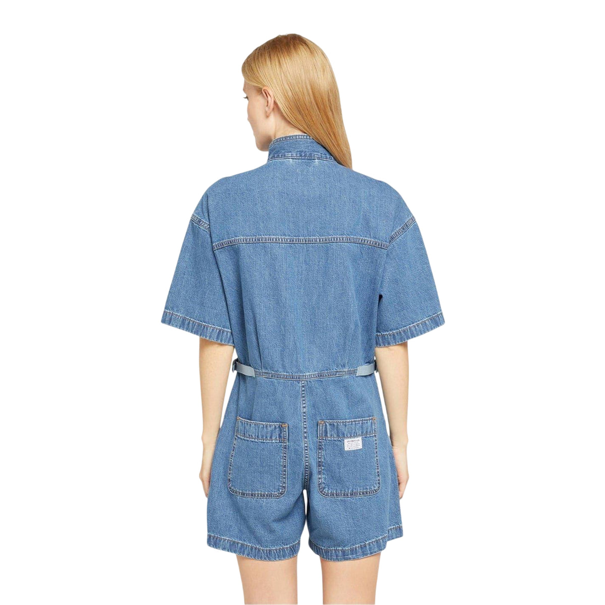 Blue - Back - Levis Womens-Ladies Denim Casual Romper