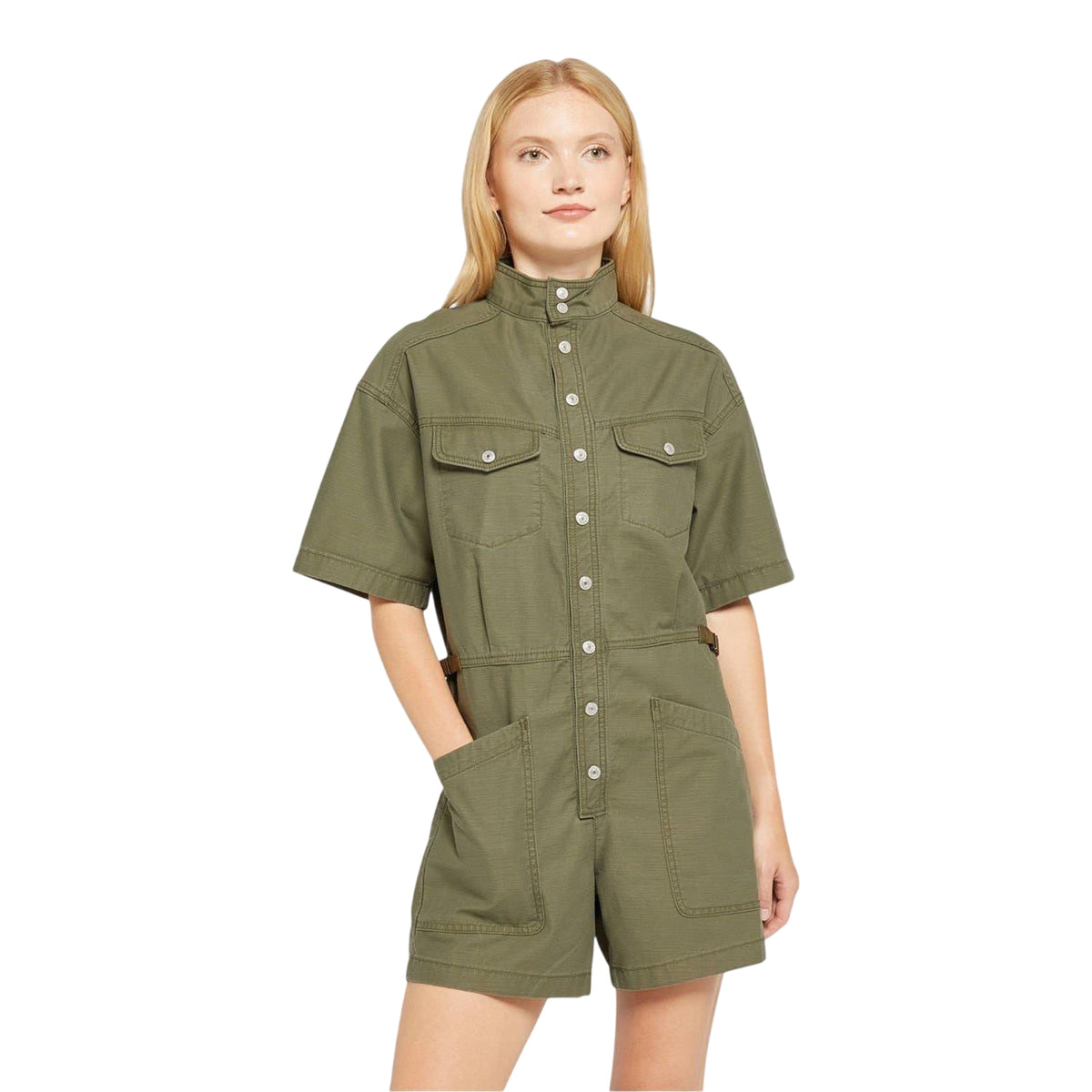 Olive Night - Side - Levis Womens-Ladies Denim Casual Romper