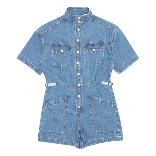 Blue - Front - Levis Womens-Ladies Denim Casual Romper