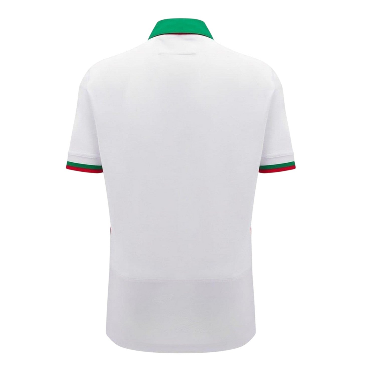 White-Green - Back - Macron Childrens-Kids 2024 Welsh Rugby Union Away Jersey